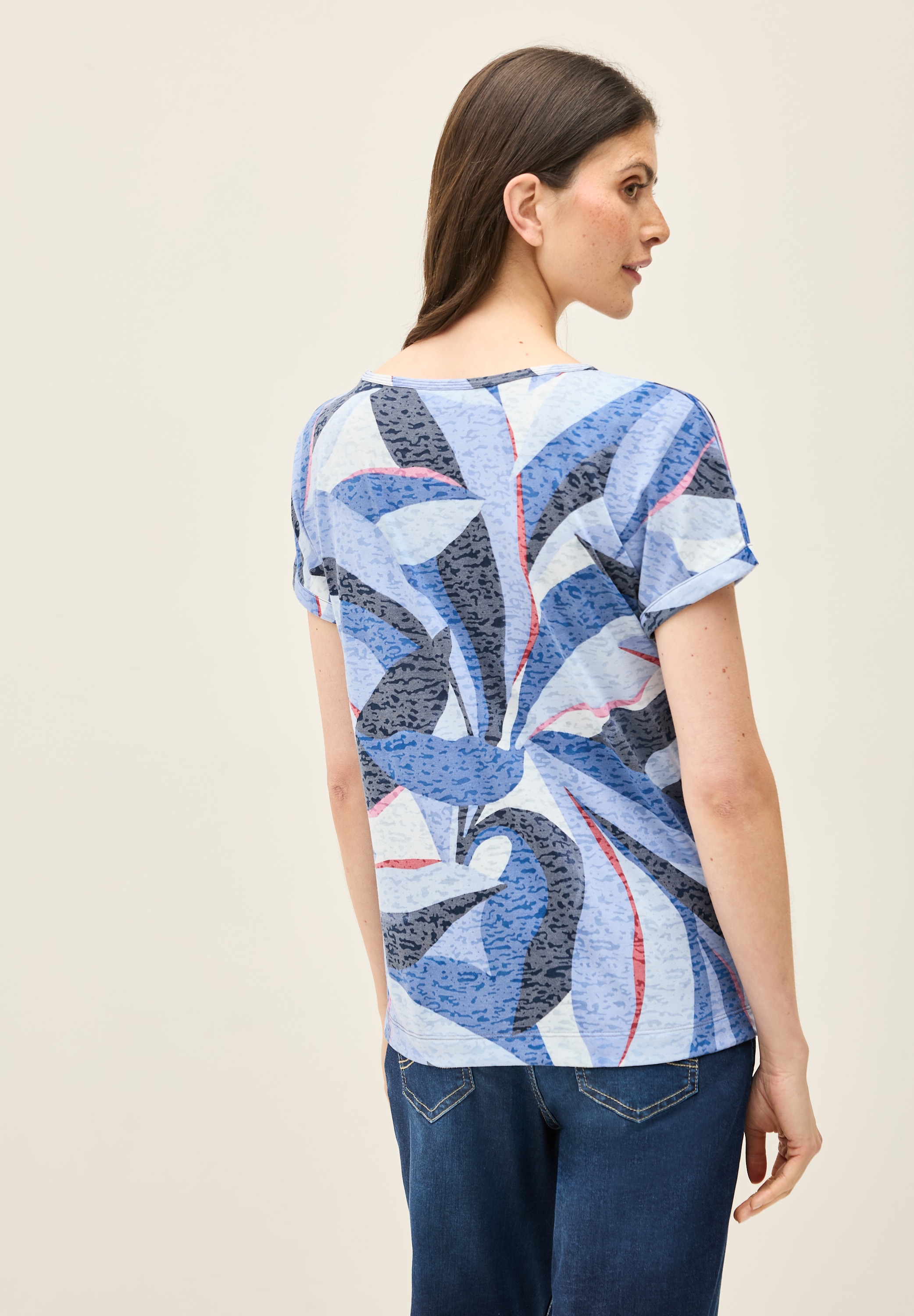 Cecil Print-Shirt , mit Ausbrenner-Optik
