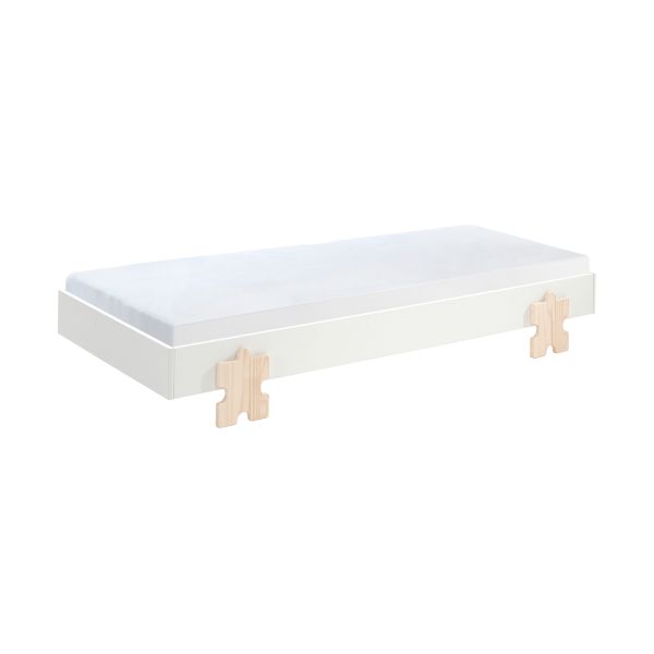 Vipack Modulo Bed 90 x 200 Cm Puzzle Grijs