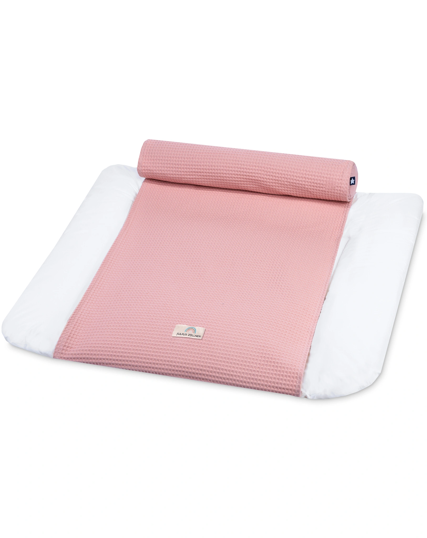 Loop Wickelauflagenbezug JACOB WAFFELPIQUE (85x75) in blush