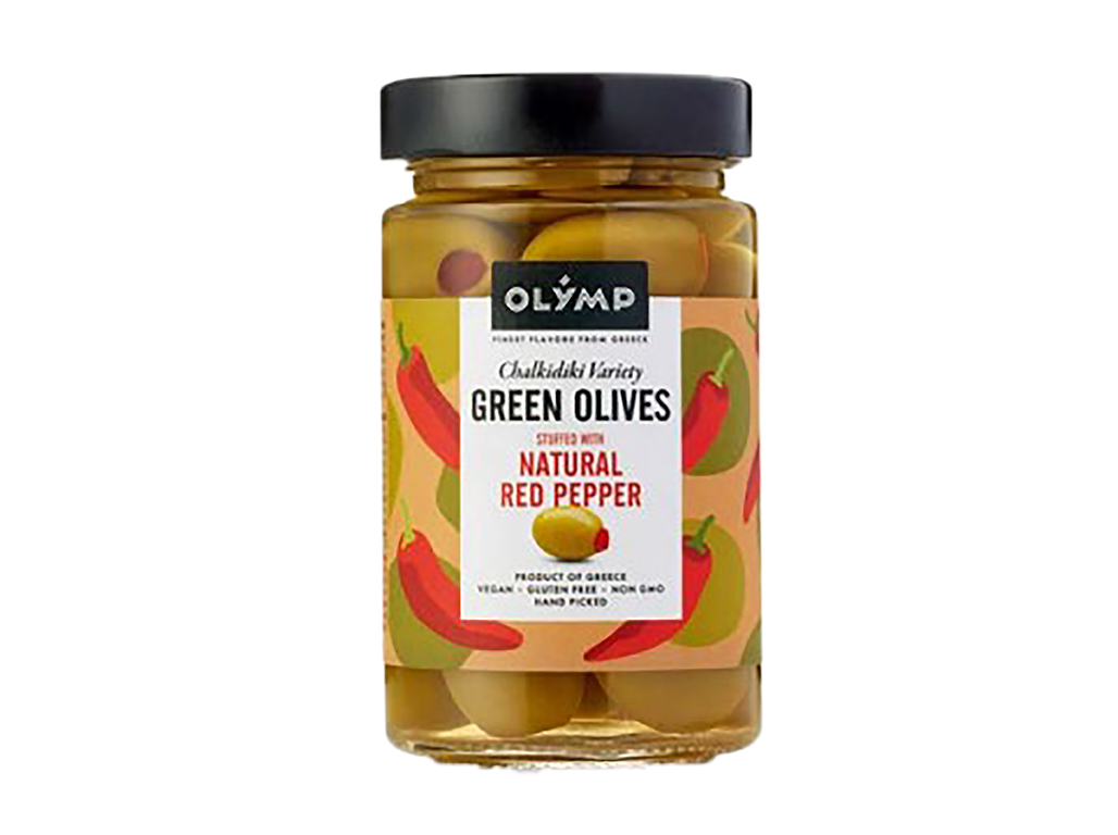 AZEITONA VERDE OLYMP RECHEADAS C/ PIMENTÃO 170G
