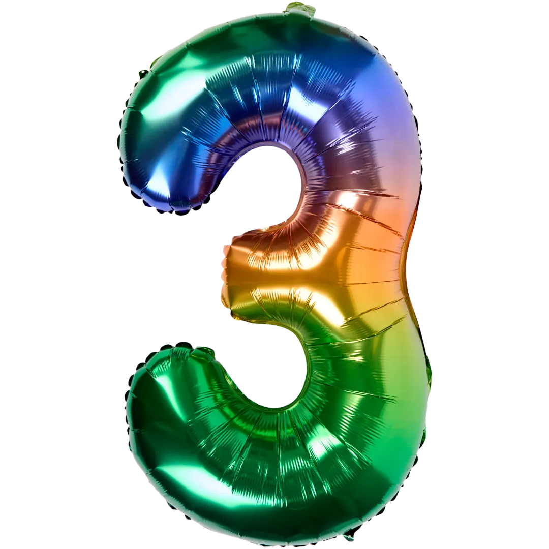 Folieballon cijfer 86 cm | diverse kleuren