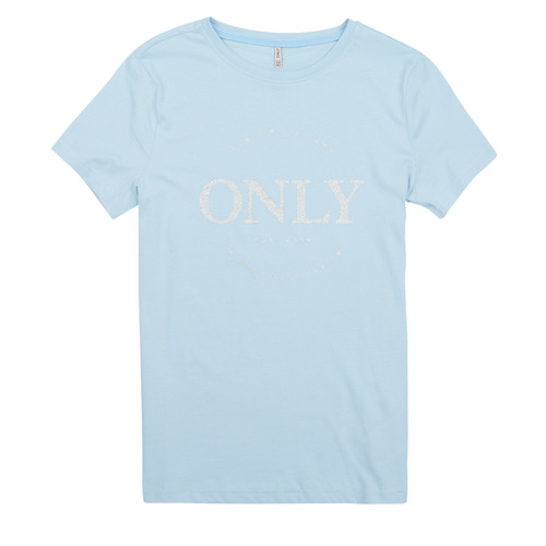Only - KOGWENDY S/S LOGO TOP BOX CP JRS - Bleu ciel