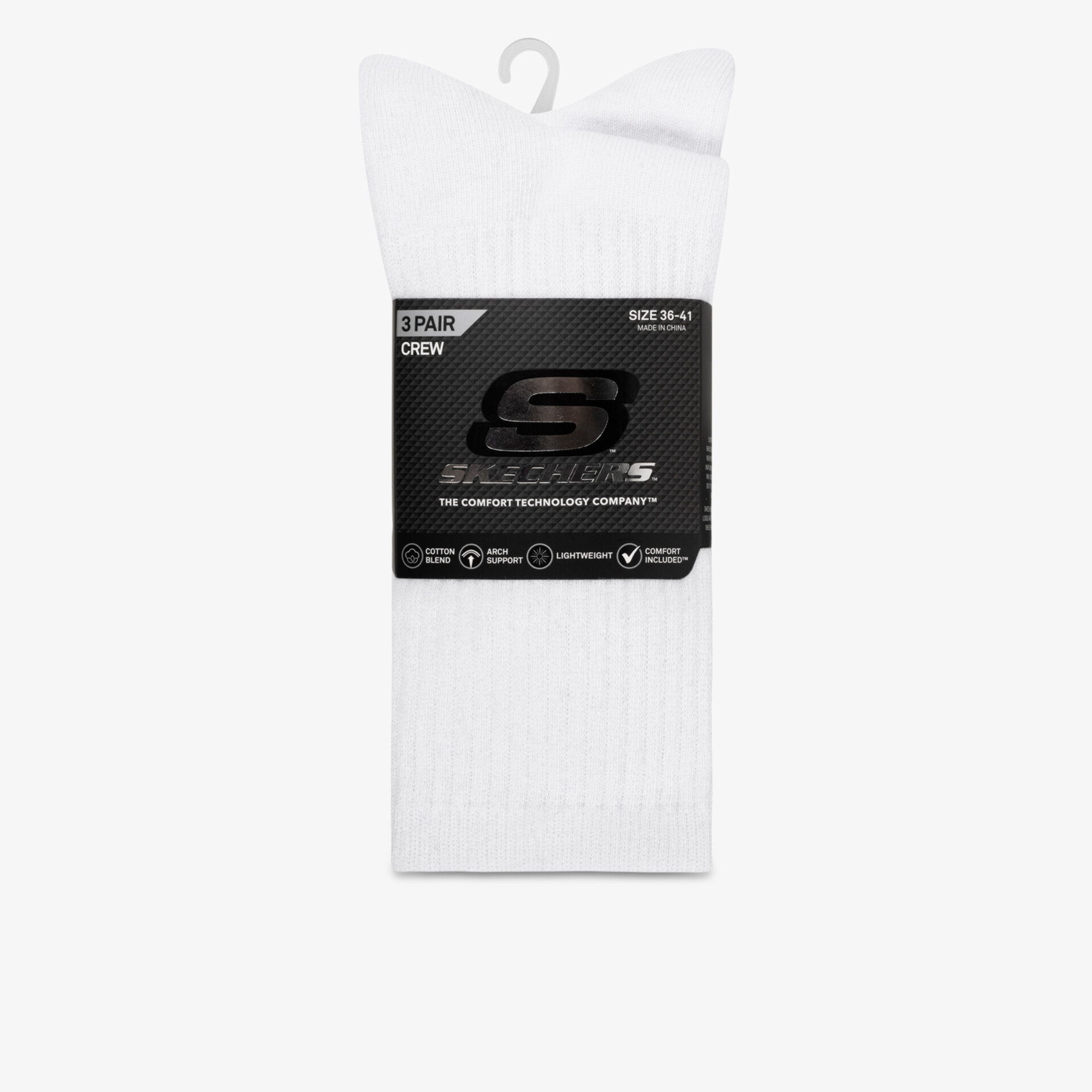 SKECHERS Unisex Sportsocken weiß