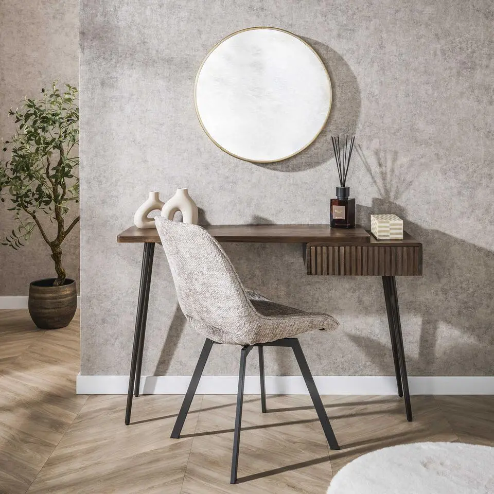 Hoyz Collection - Hal-kaptafel Carve 1 Lade - Massief Acacia Bruin