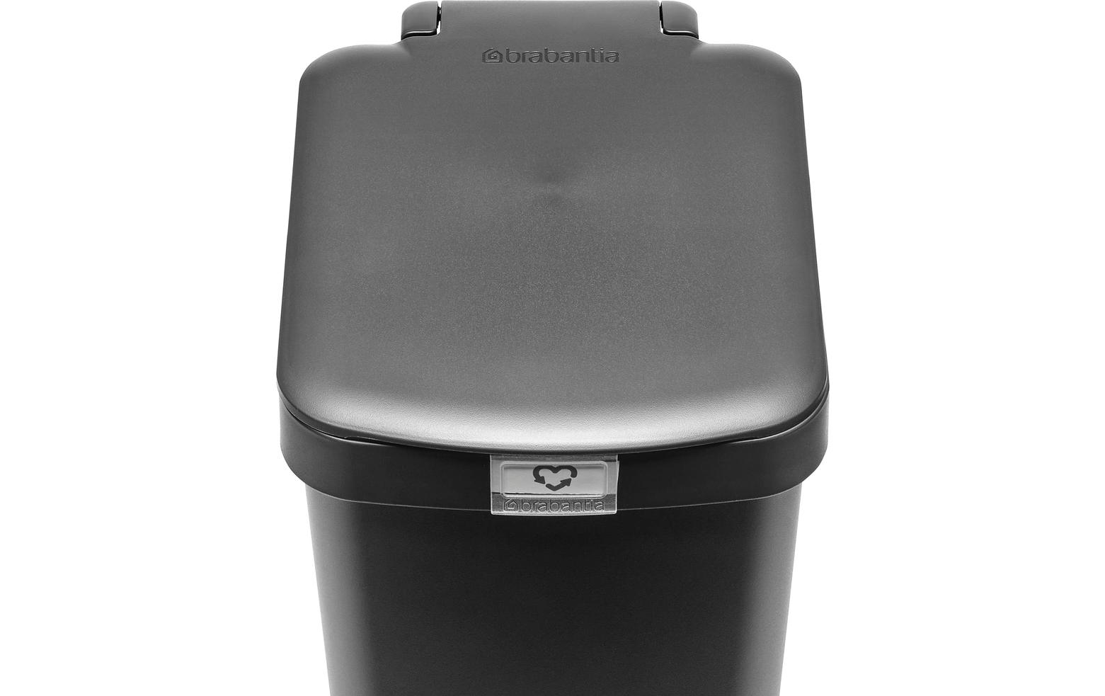 Recyclingbehälter StepUp 16 l, DunkelgrauTreteimer für Recyclingmaterialien