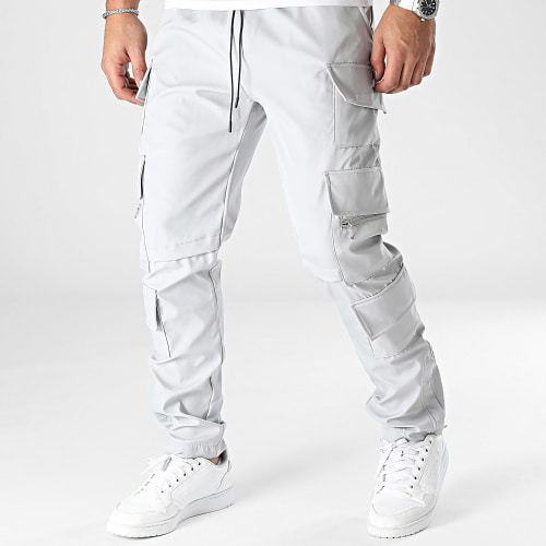 Pantalon Cargo Gris Clair