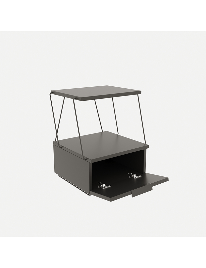 Tekoba Anthracite Nightstand