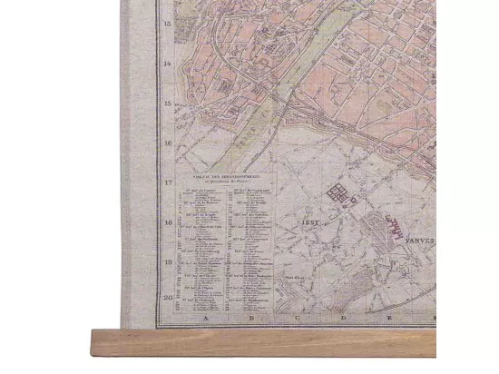 Toile imprimée en parchemin