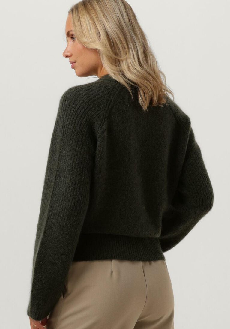 SECOND FEMALE donkergroene second female trui brookline knit new o-neck