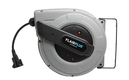 Flair kabelopruller 25m - 230V, 25m 3x1,5 mm2, aut. oprulning, DK stik IP44