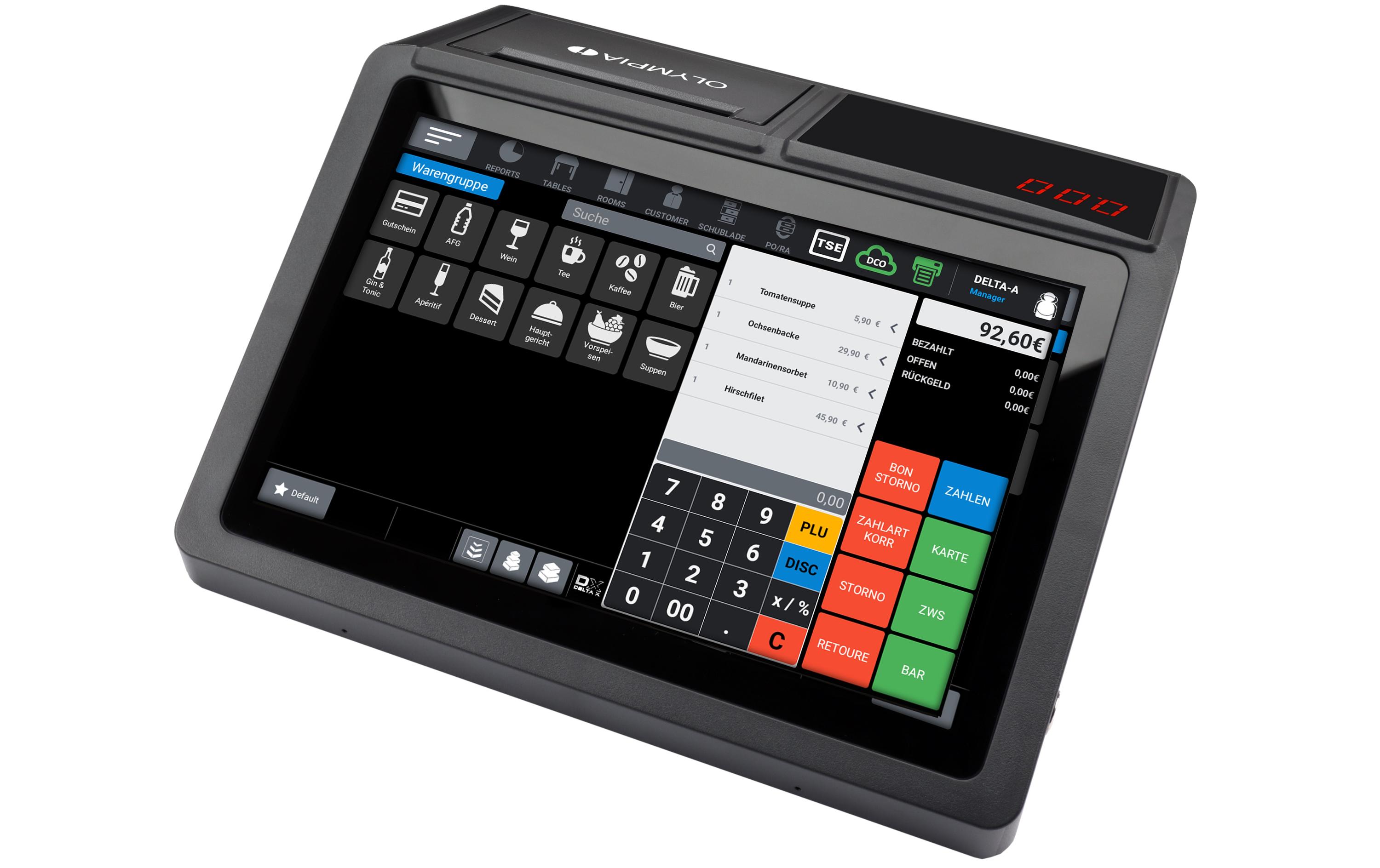 Registrierkasse T110 Schwarz<br>Registrierkasse mit 80 mm Thermodrucker
