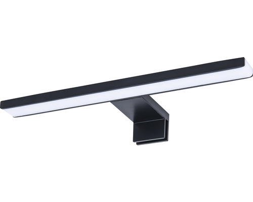 LED spiegelklemlamp 30 cm mat zwart IP 44
