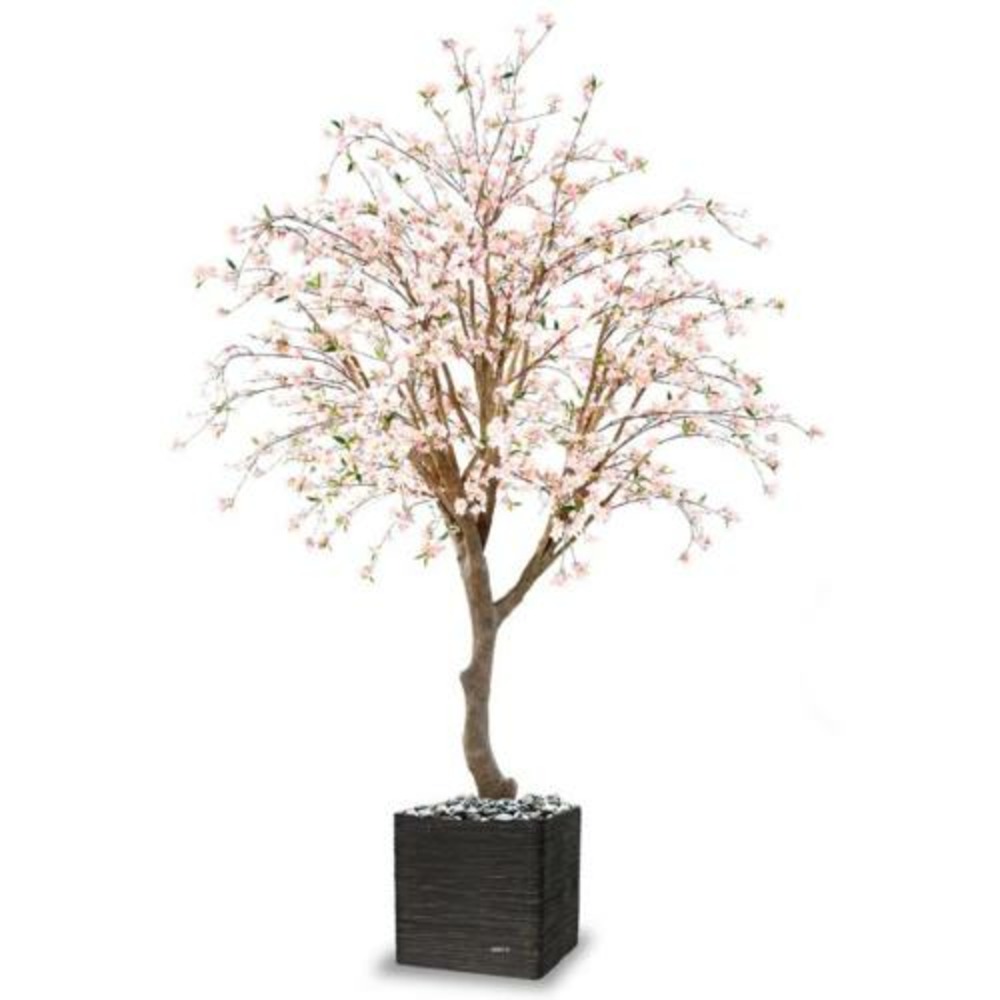 Cerisier artificiel en fleur h 280 cm branches en bois