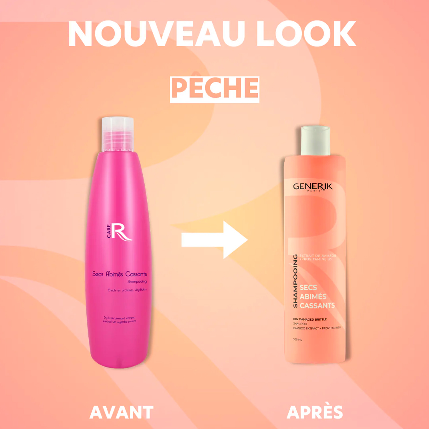 Shampoing Cheveux Secs/Abms/Cassants Generik 300 ML