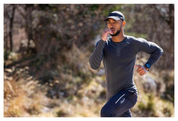 Maillot Manches Longues Base-layer Kiprun Run 500 Gris