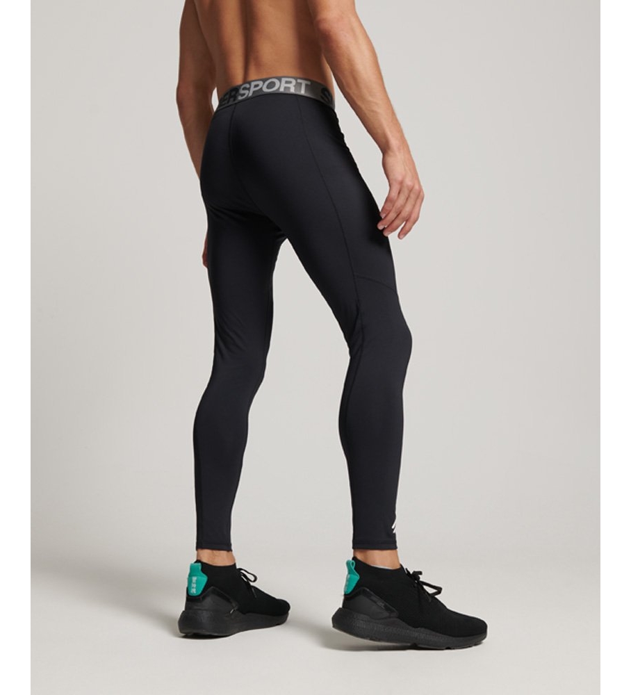Calça legging preta Superdry Core Fitting