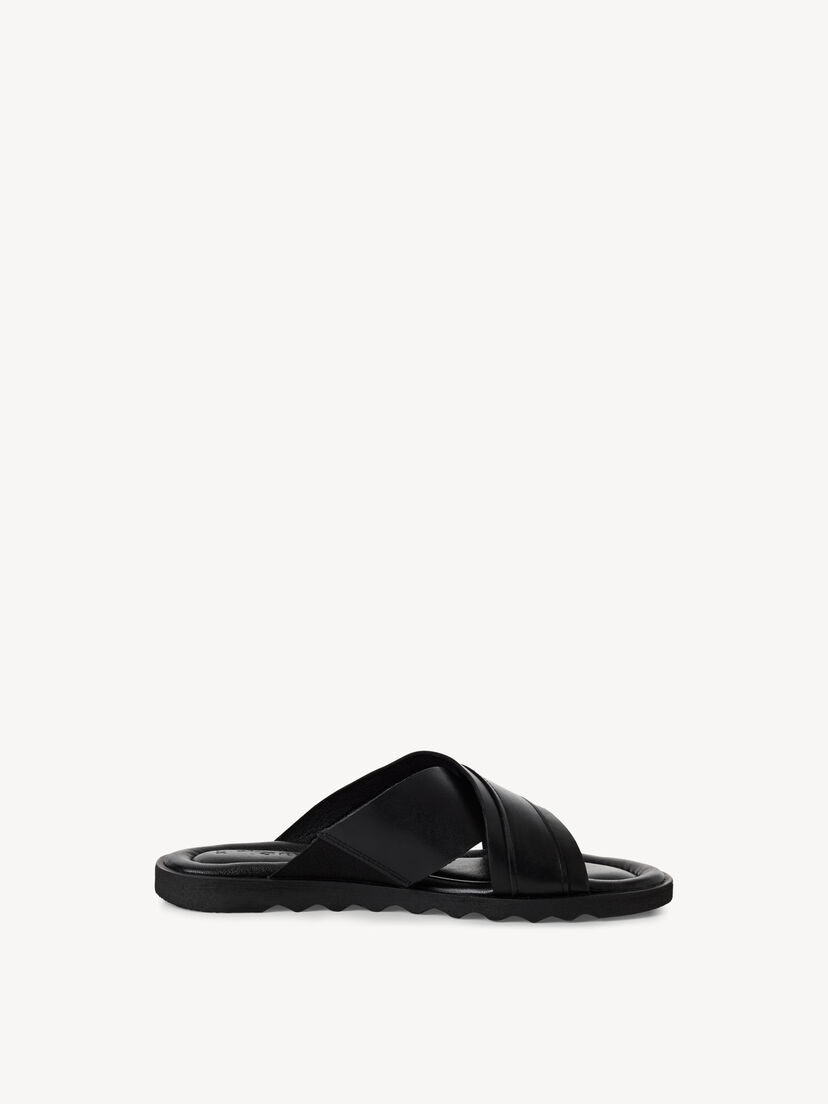 Leren Slipper - zwart
