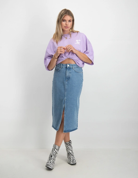 Only Midi-rok Bianca denim 15319268