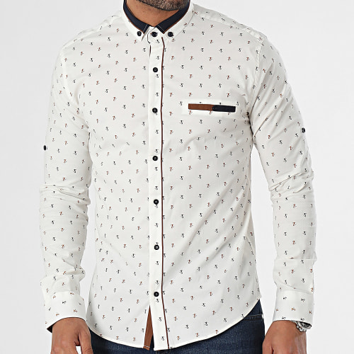 Chemise Manches Longues Beige Clair