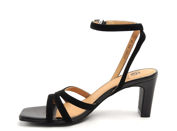 Fugitive nu pieds talons femme imulou noir
