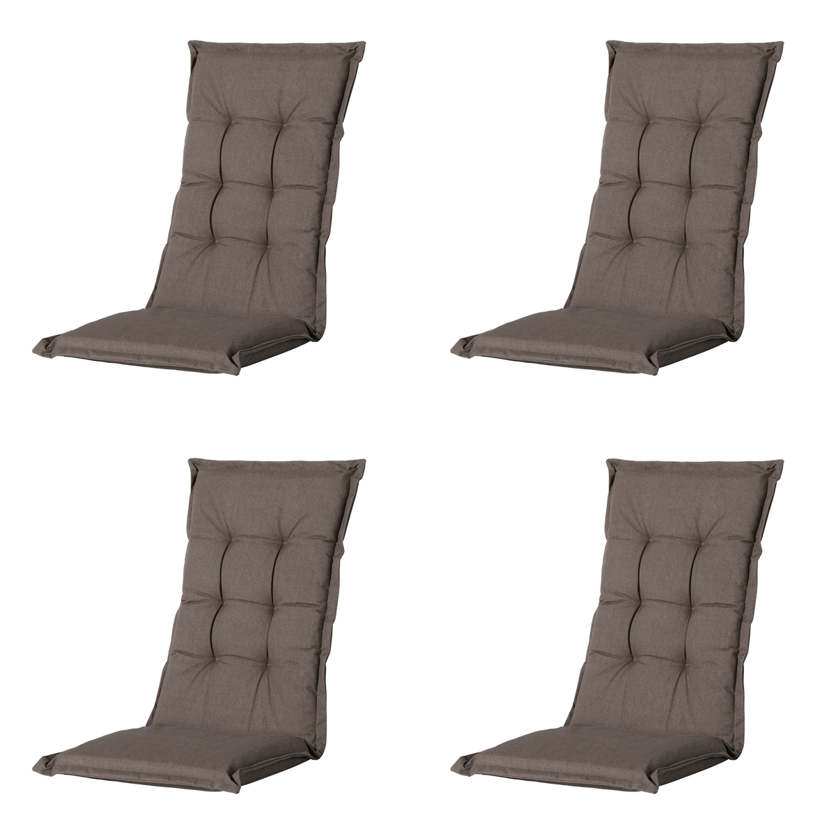 Madison Oxford taupe Tuinstoelkussen - Set van 4