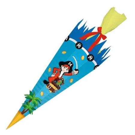URSUS Bastelschultüte Easy Line Pirat, 6 eckig, 68 cm
