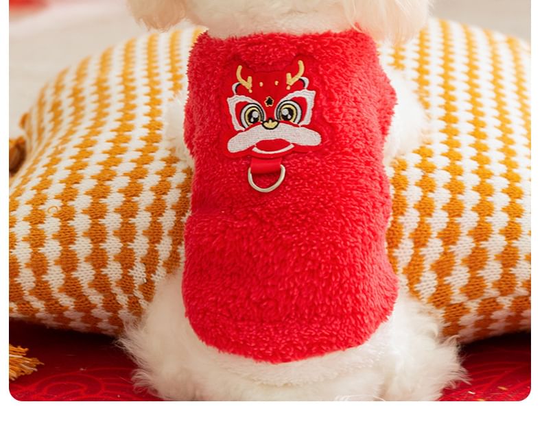 Cissilli - Chenille Pet Top voor Chinees Nieuwjaar (diverse ontwerpen)
