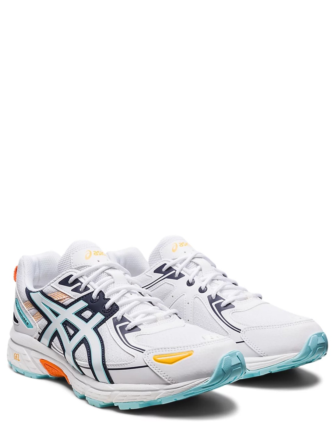 asics Sneakers Homme Gel-Venture 6 Blanc Mesh/Cuir