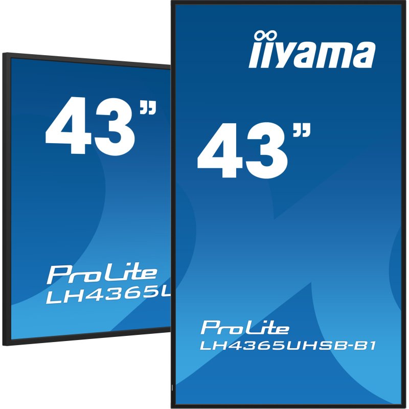 iiyama LH4365UHSB-B1 Écran d'affichage dynamique En forme de kiosk 108 cm (42.5