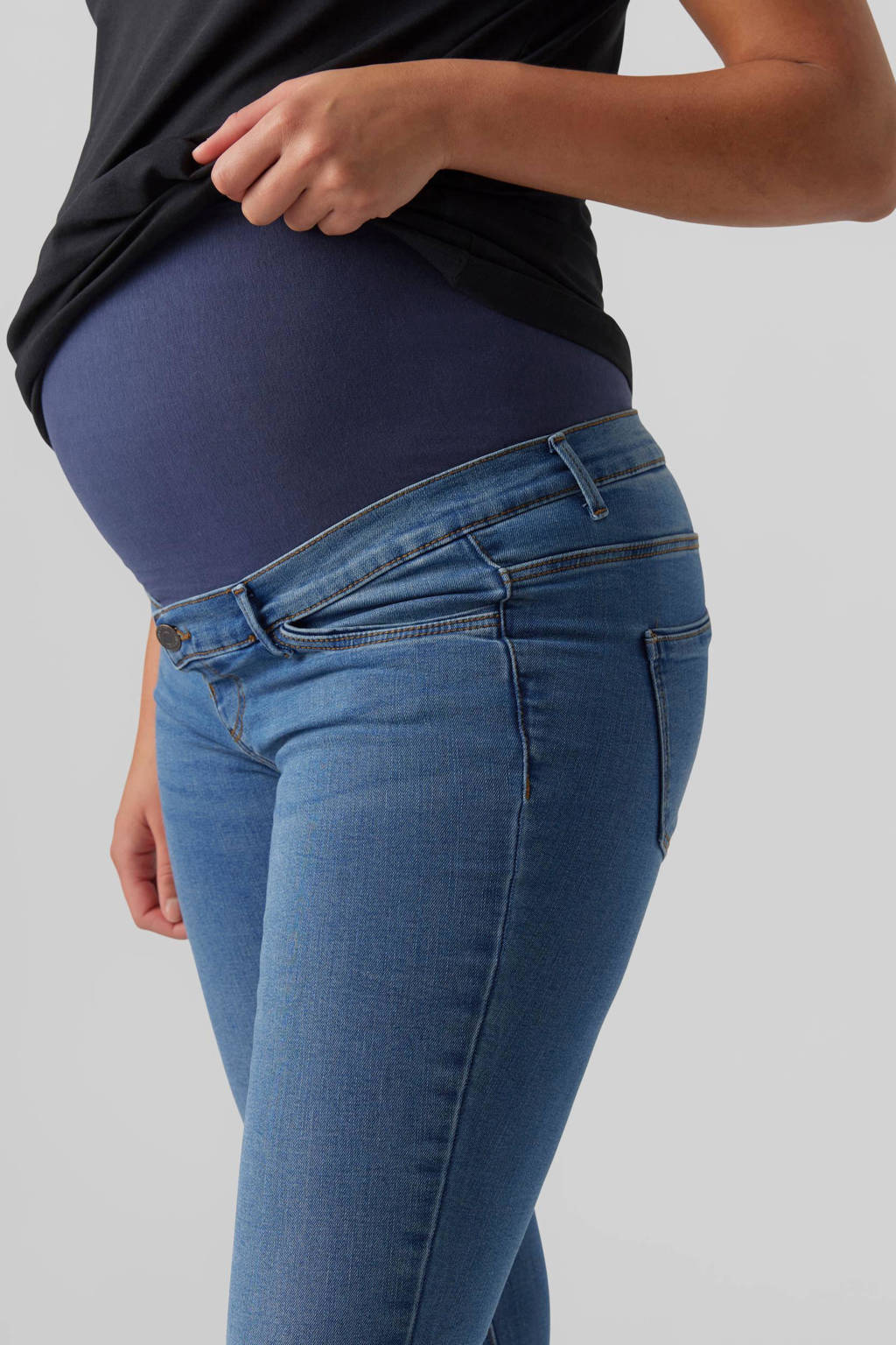 VERO MODA MATERNITY skinny zwangerschapsjeans VMMTANYA medium blue denim