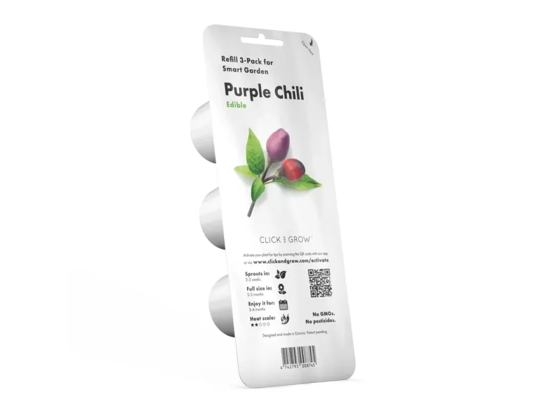 Click and Grow refill purpurowe chili 3-pak
