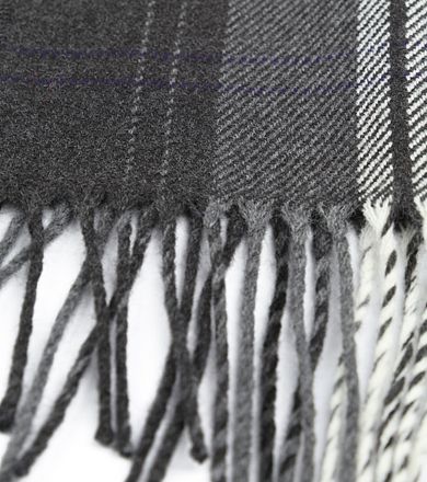 Suitable Heren Sjaal Acryl Ruit Grijs 21-02 21-02 Green/black check kopen