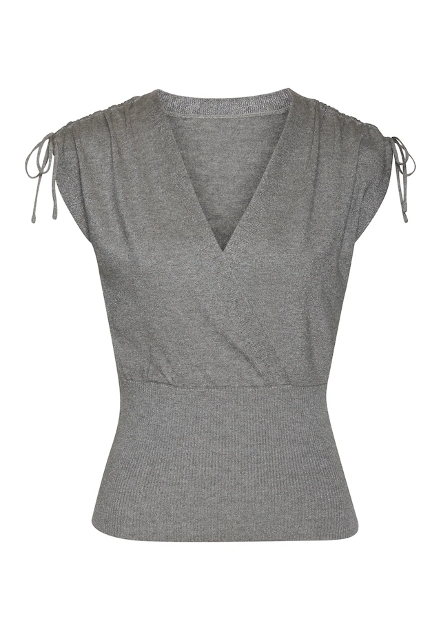 LASCANA Stricktop , mit glänzendem Lurexgarn