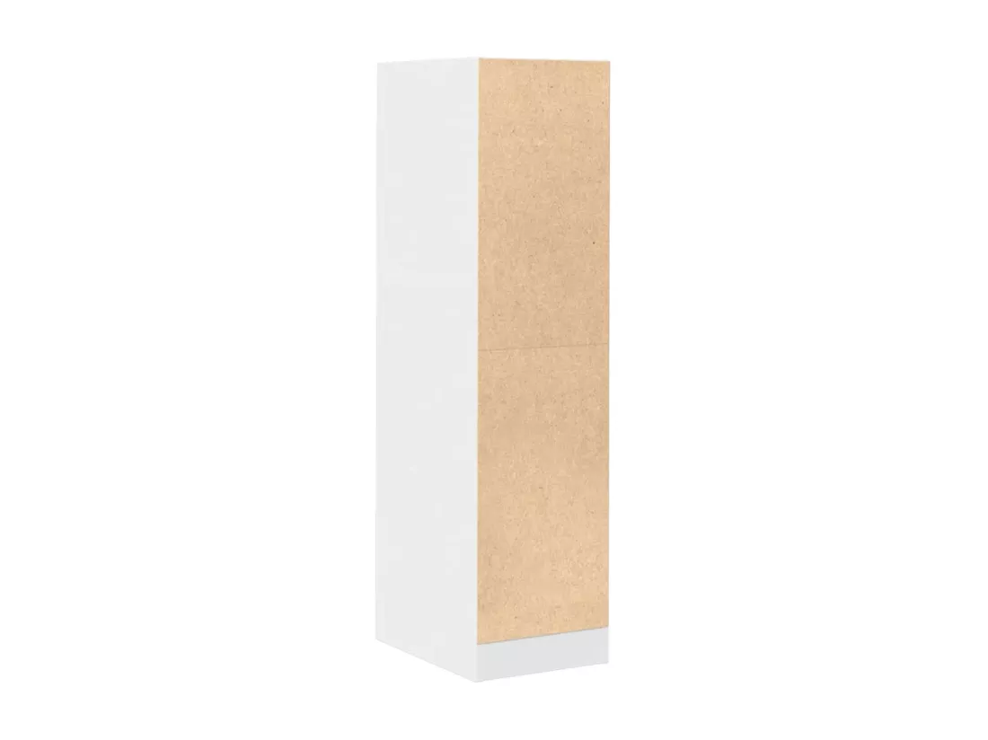Armoire d'apothicaire blanc 30x41x118 cm bois d'ingénierie