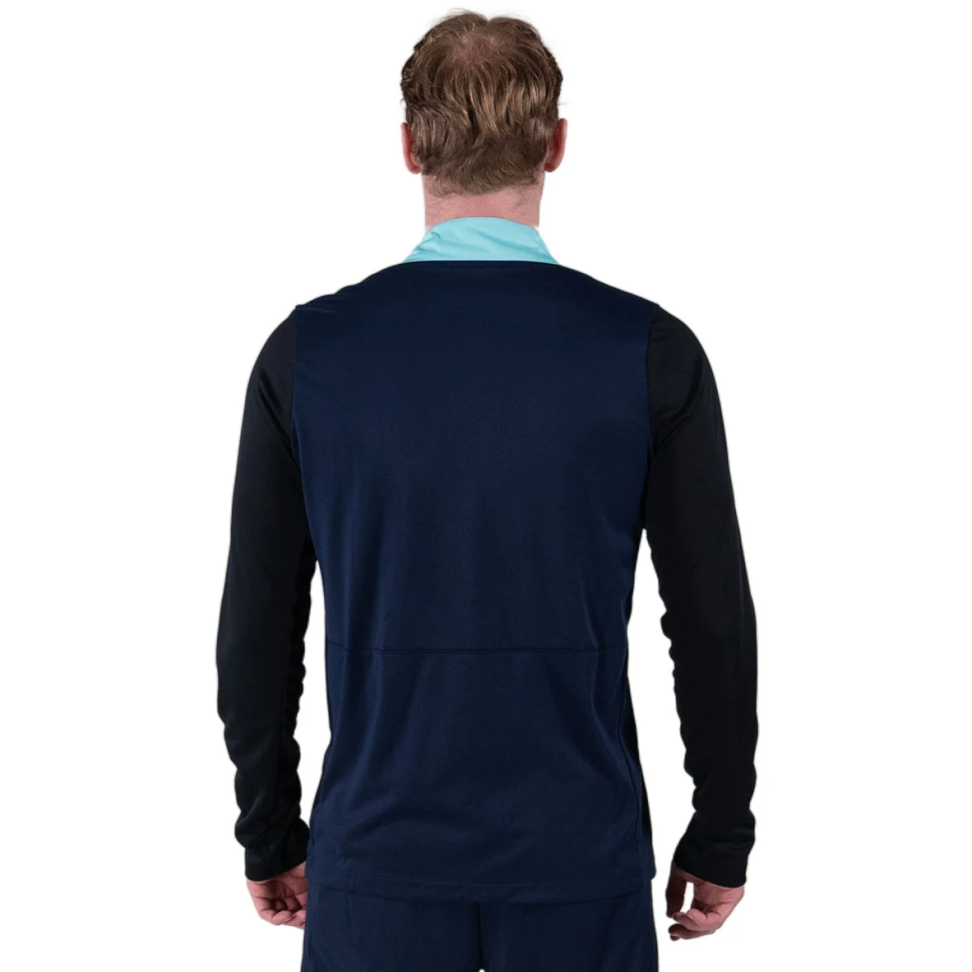 Nike KNVB Trainingspak 1/4-Zip 2024-2026 Donkerblauw Turquoise Zwart