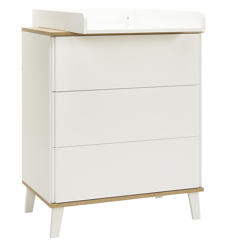 Commode 3 tiroirs en bois Noah