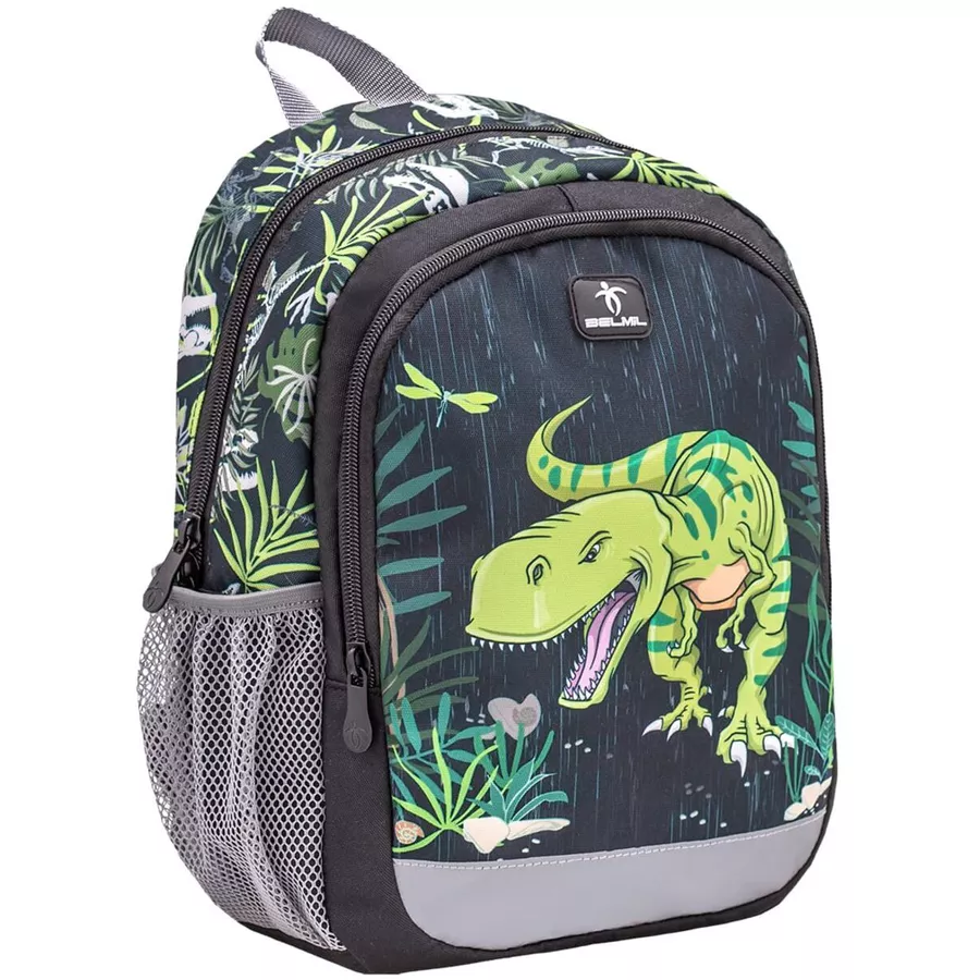 Belmil Kindergartenrucksack Kiddy Plus Kindergartenrucksack für 3-6 Jährige Kinder mit Brustgurt Dinosaurs