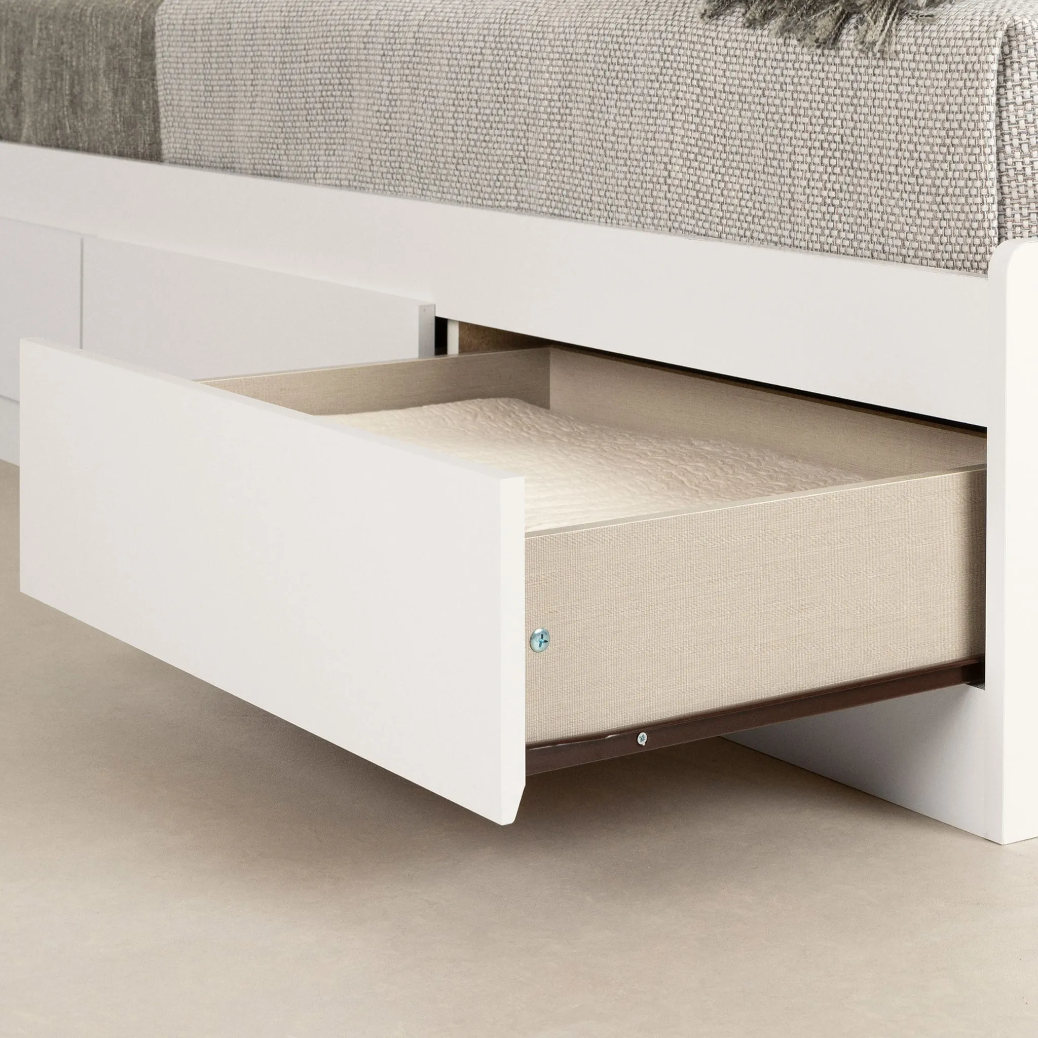 South Shore Lit Simple matelot 3 tiroirs - Hourra Blanc solide