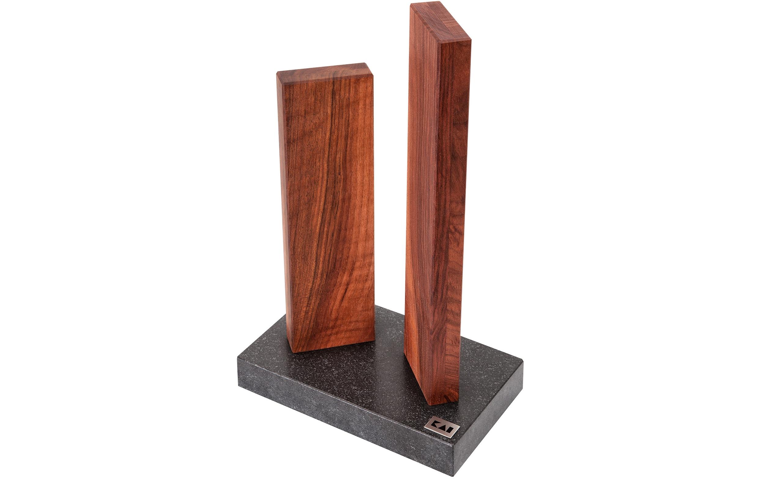 Messerblock Stonehenge Klein Walnuss/Granit<br>Magnet-Messerblock, unbestückt