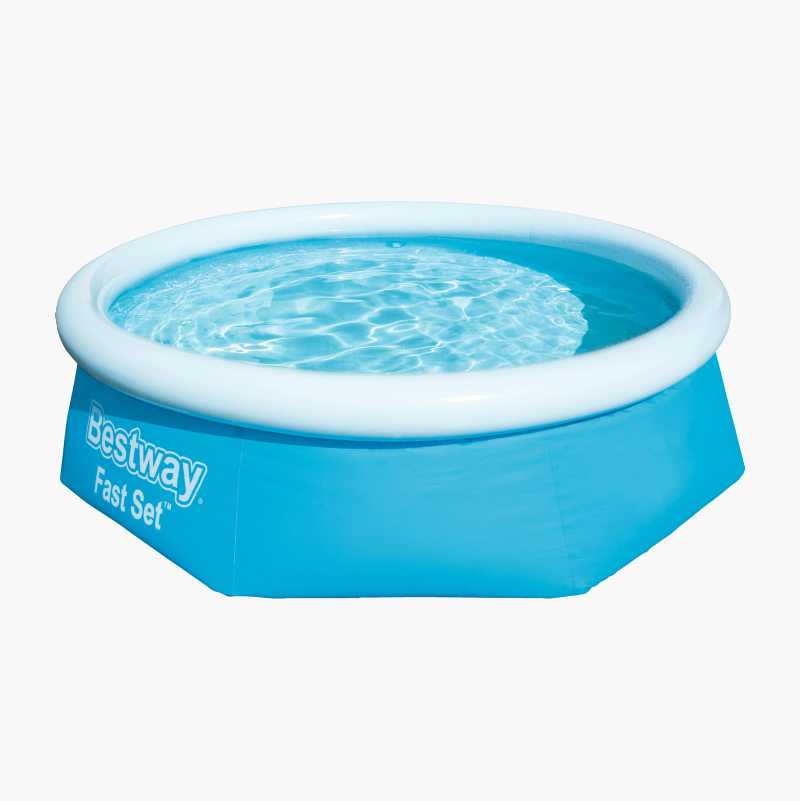Badebasseng, med pumpe, Ø 244 cm