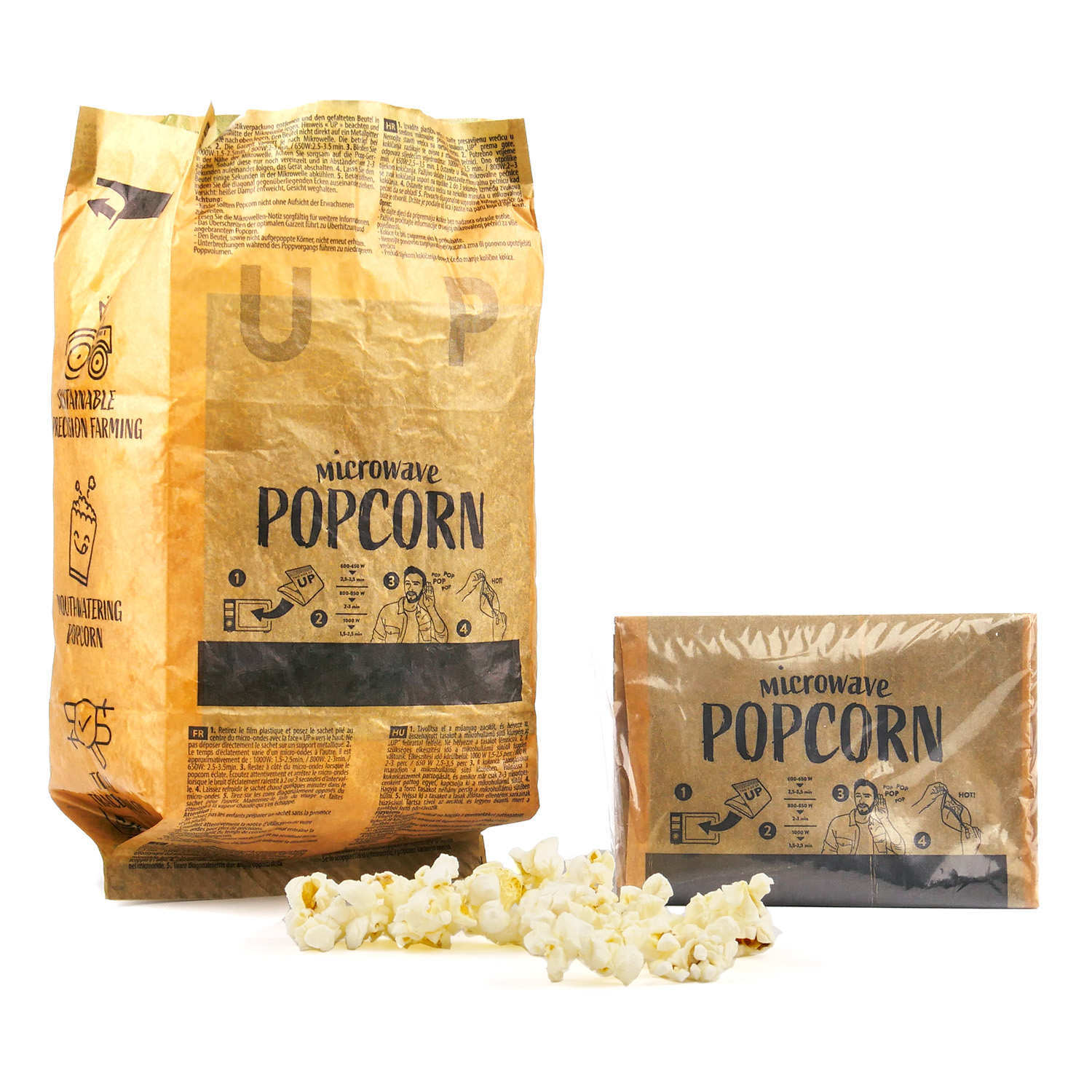 Lot découverte popcorn micro-ondable salé + sucré