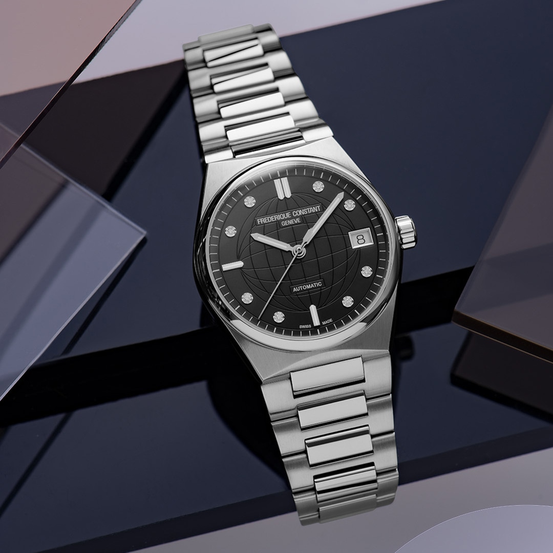 Frederique Constant Highlife Ladies Automatic Diamonds Schwarz