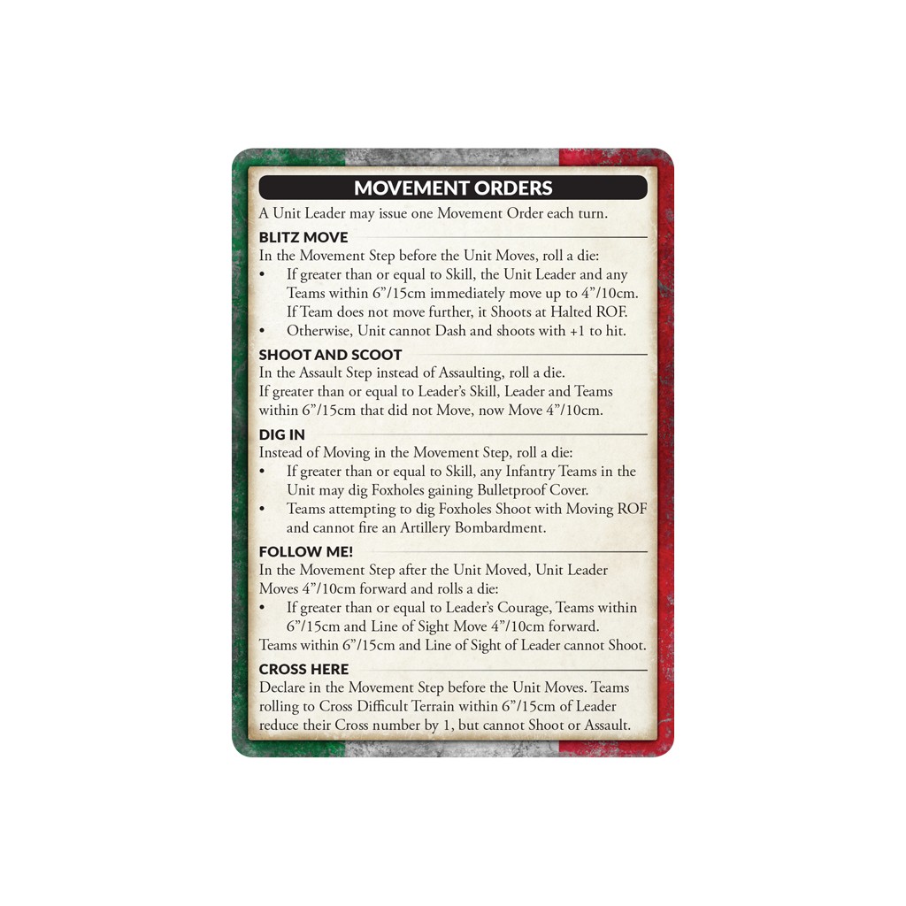 Flames of War - Bersaglieri Rifle Platoon