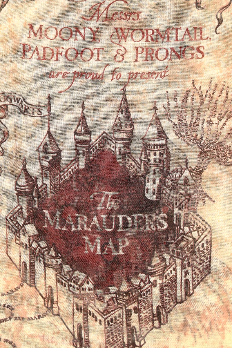 La Carte Du Maraudeur | Harry Potter Foulard