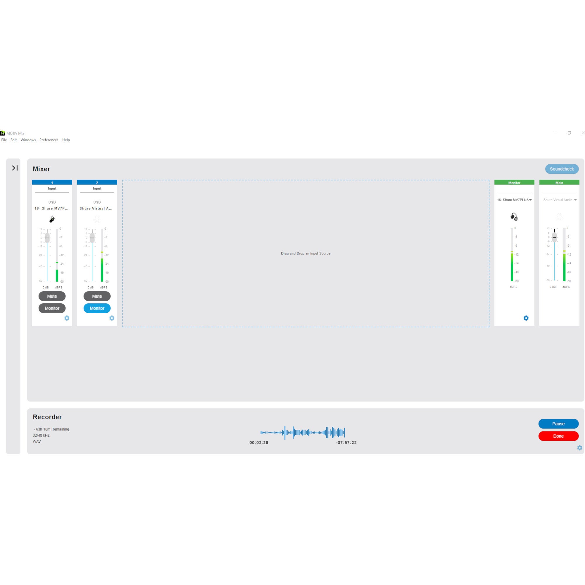 Shure Motiv MV7+ Black dynamische xlr/usb broadcast microfoon