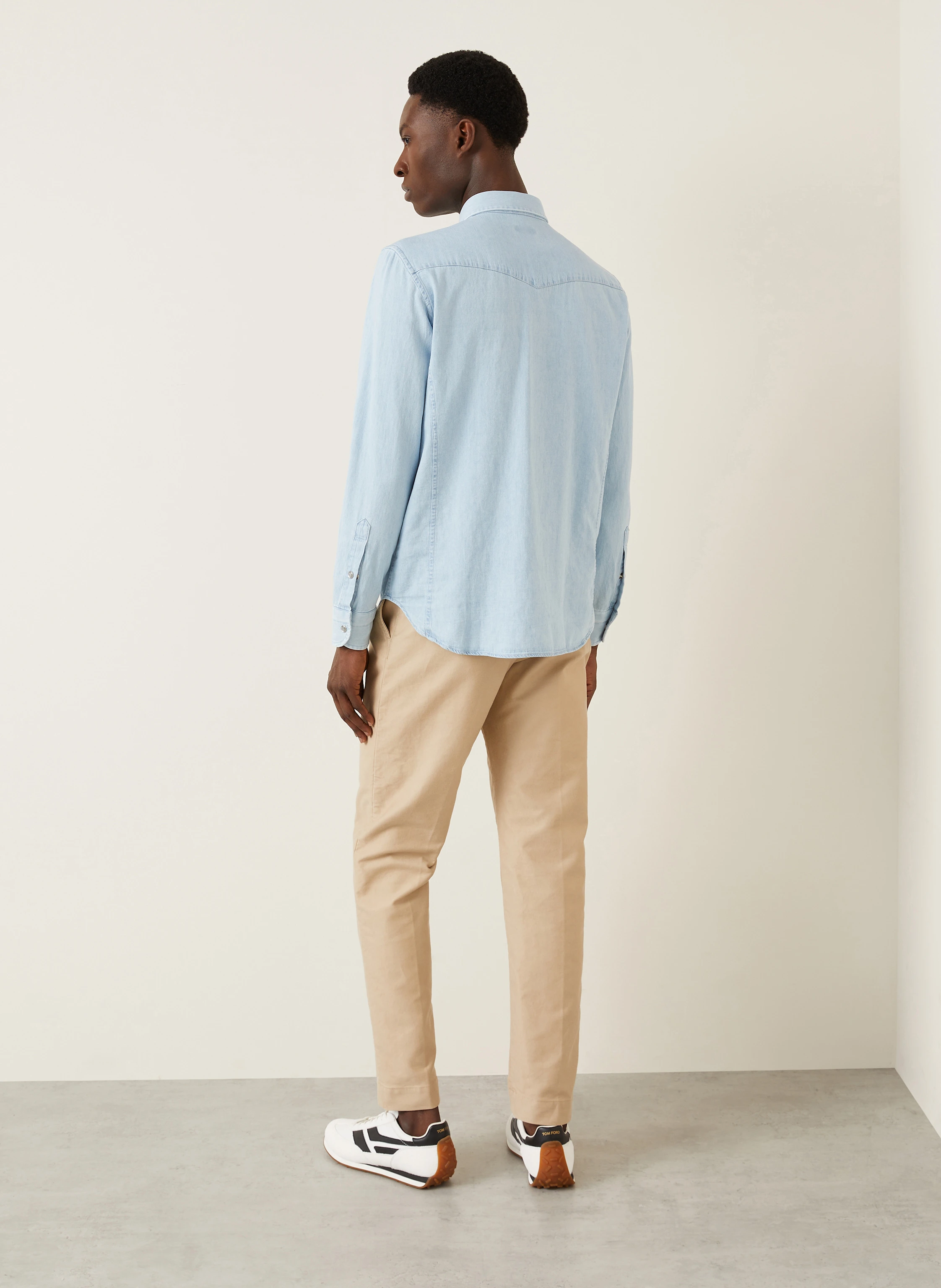 TOM FORD Hemd in Jeansoptik