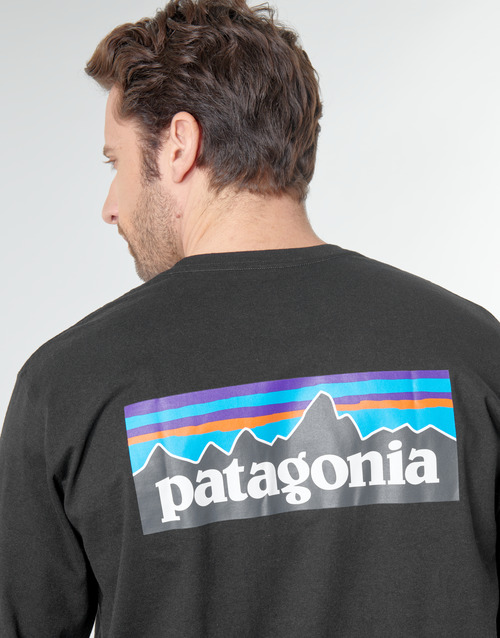 Patagonia - M'S L/S P-6 LOGO RESPONSIBILI-TEE - Noir