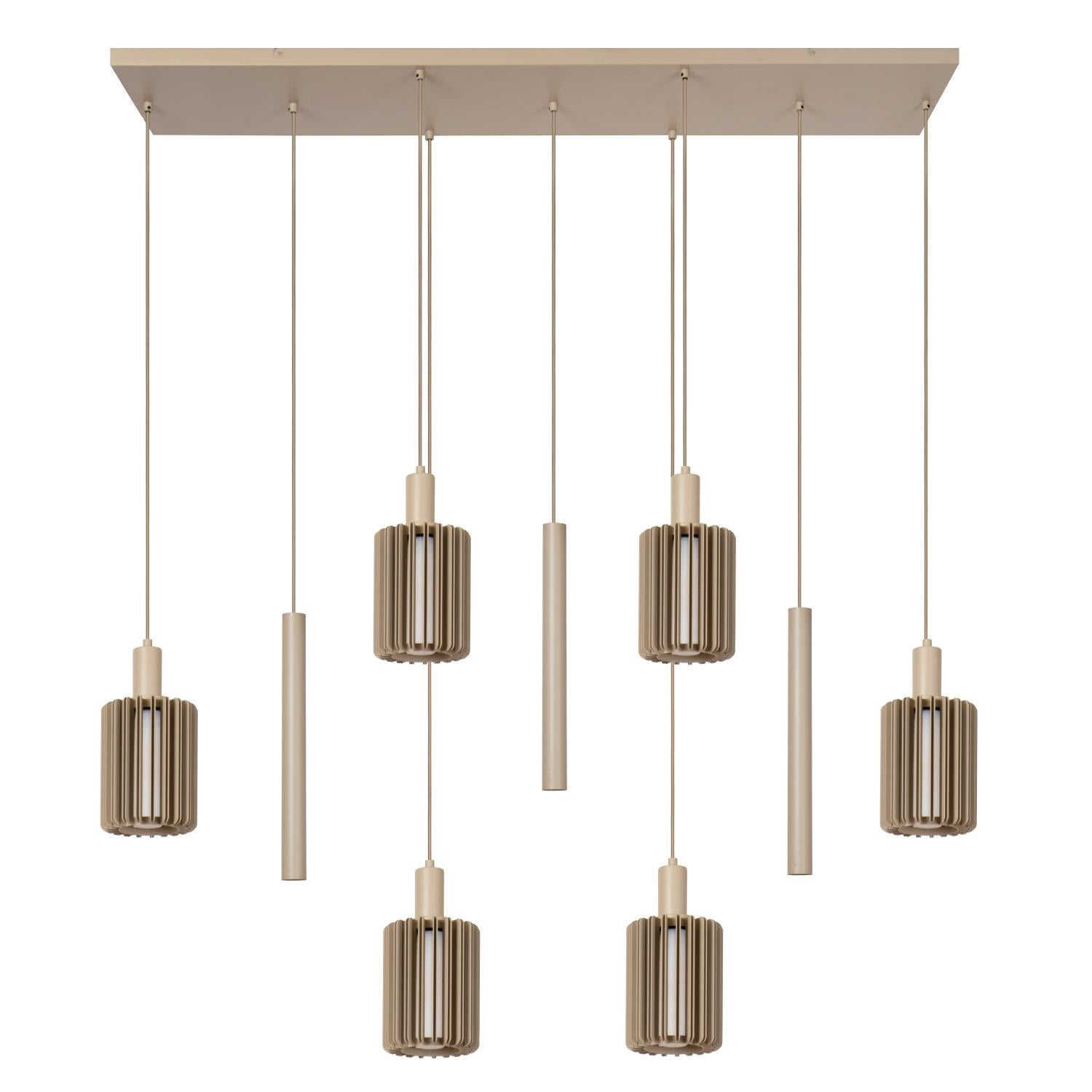 Lucide LAMBRES Hanglamp - Taupe