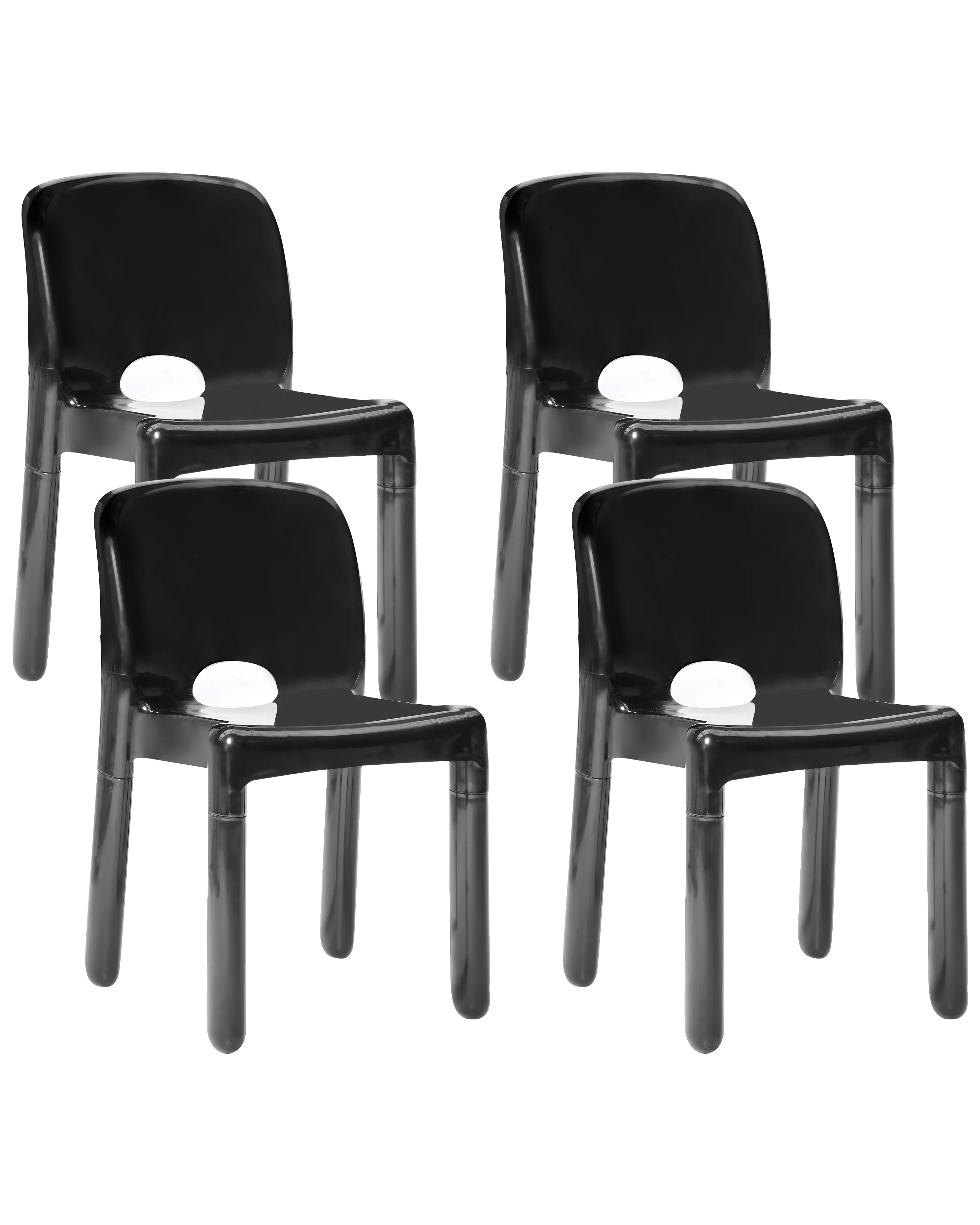 Set van 4 tuinstoelen BETIM Zwart