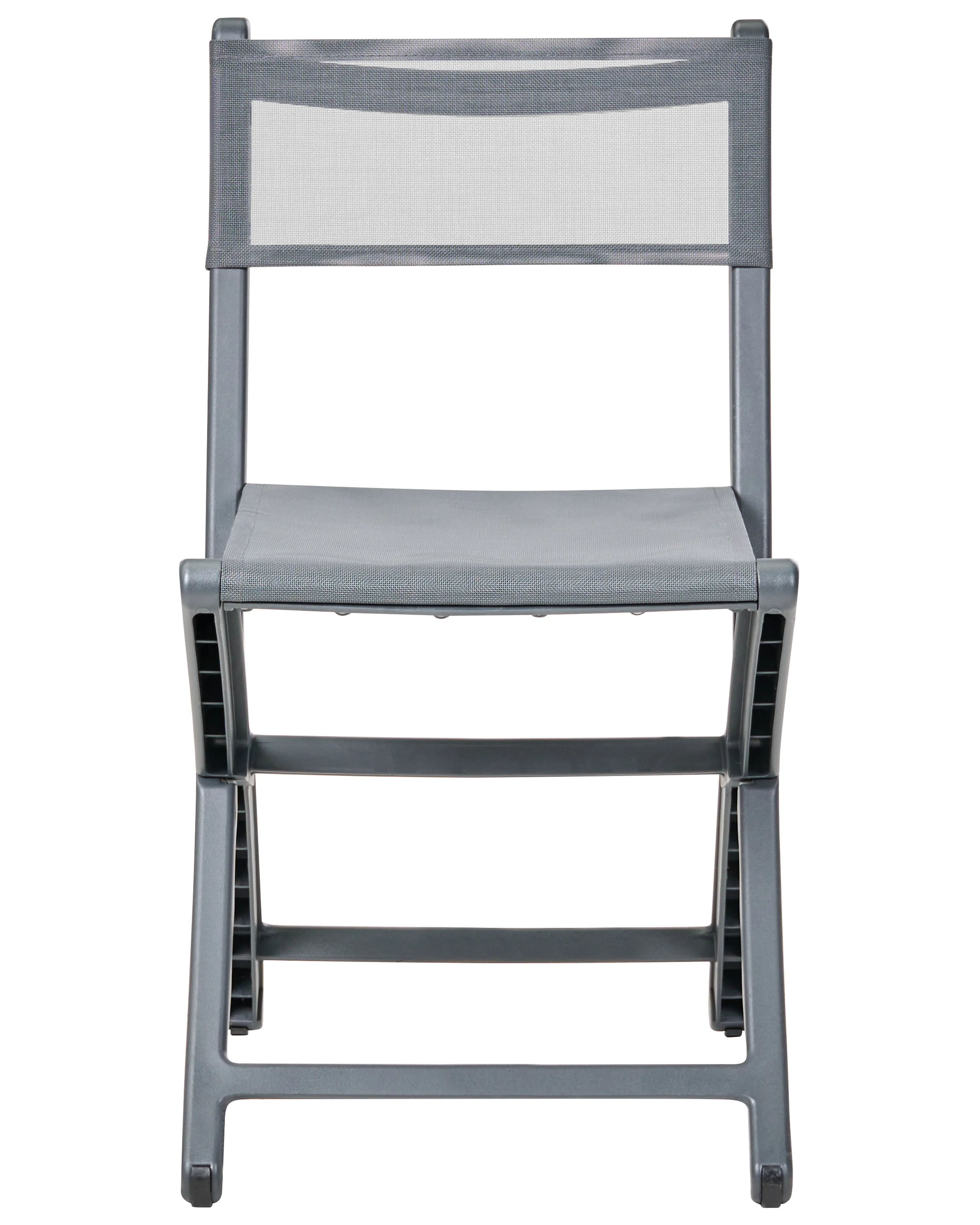 Set van 4 tuinstoelen TALCA Donkergrijs